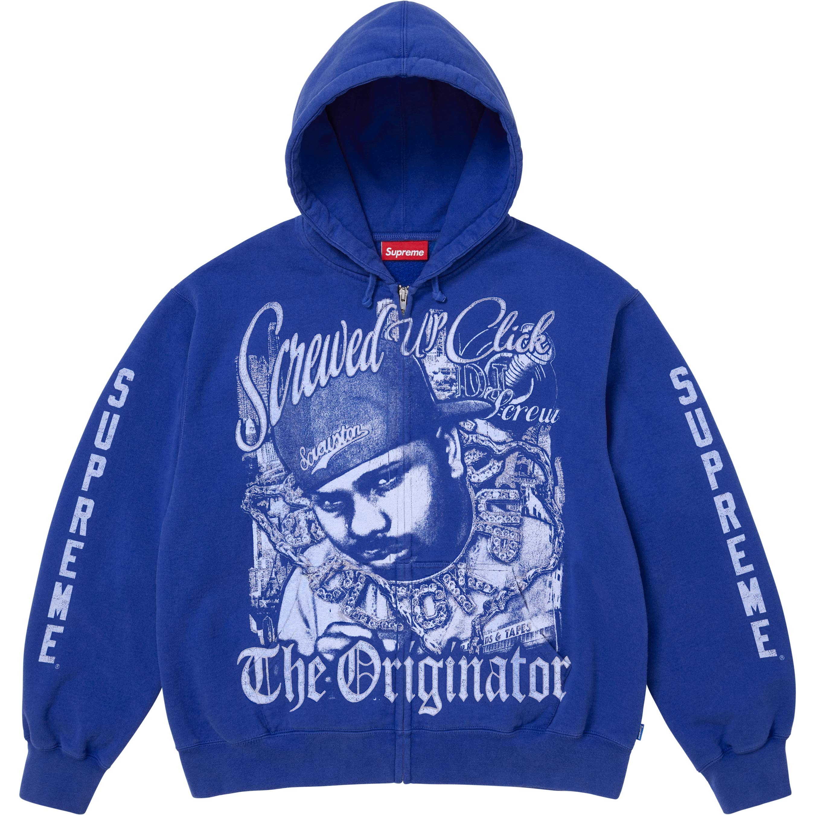 Supreme/DJ Screw Zip Up Hooded Sweatshirt view 9
